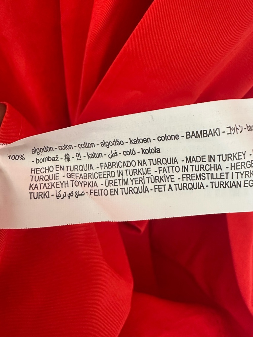 Zara Red Poplin Cotton Dress - Picture 7 of 7